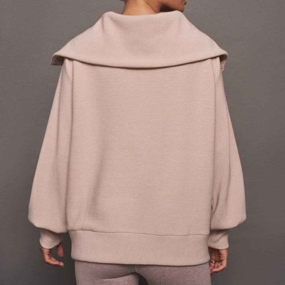Varley Vine Half Zip Jacket in Mushroom Pink - Picture 2 of 9